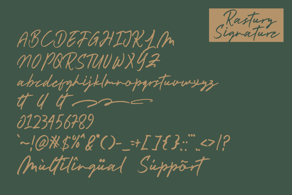 Rastury Signature - Signature Font, a Script Font by GFRcreative (Photo 4 of 6)