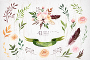 Bohemian watercolor collection II, a Texture Illustration by Peace ART (Thumbnail 3 of 7)