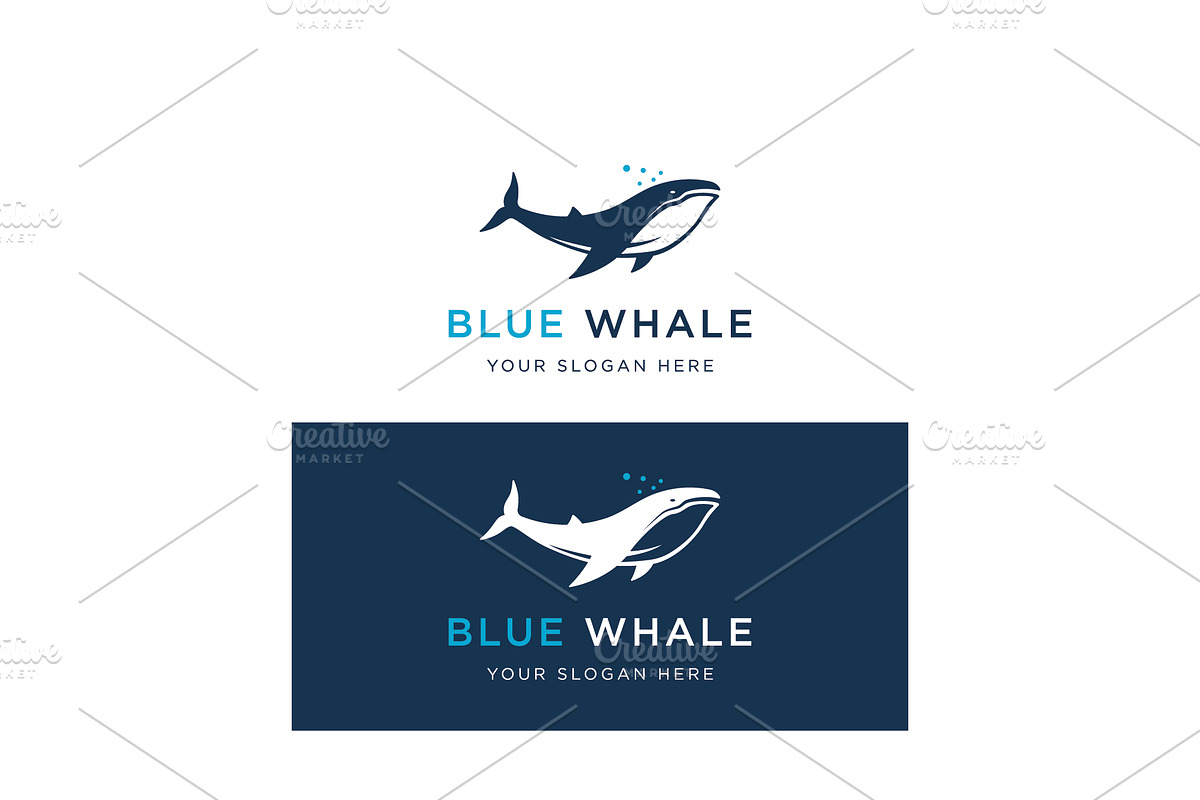 Sea monster whale logo vector illust, a Branding & Logo Template by LOGOCREATIVE