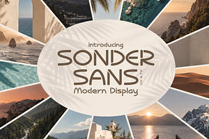 Sonder Sans - Geometric Display