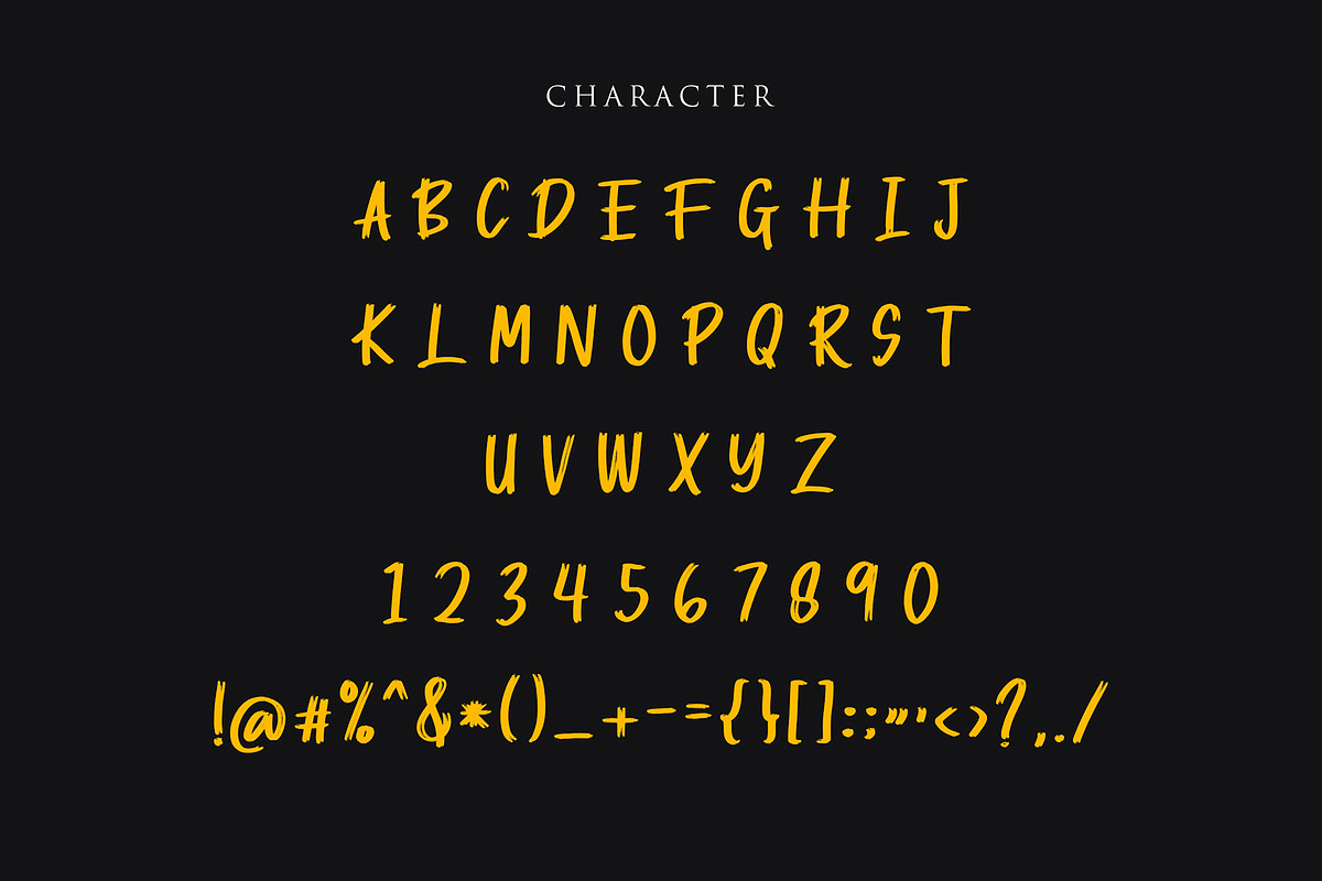 Kampung Brush Handwritten Font preview 3
