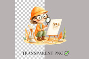 Cute Dinosaur Clipart + Patterns, an Animal Illustration by Nicole Branger Art (Thumbnail 5 of 27)