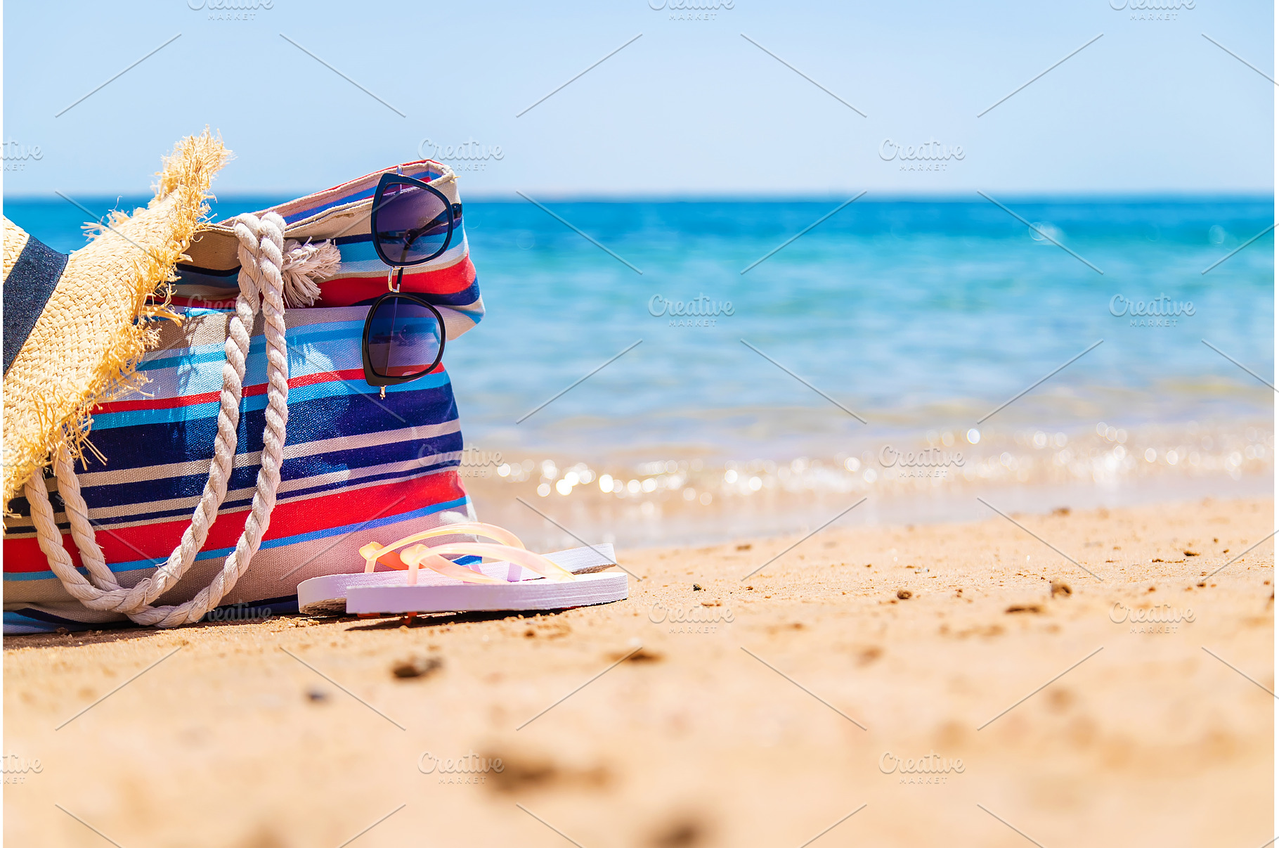 Bag and things for relaxing on the, a Holiday Photo by yanadjana
