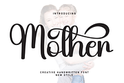 Mother | Script Font, a Handwritten Font by Scratchones (Thumbnail 1 of 9)