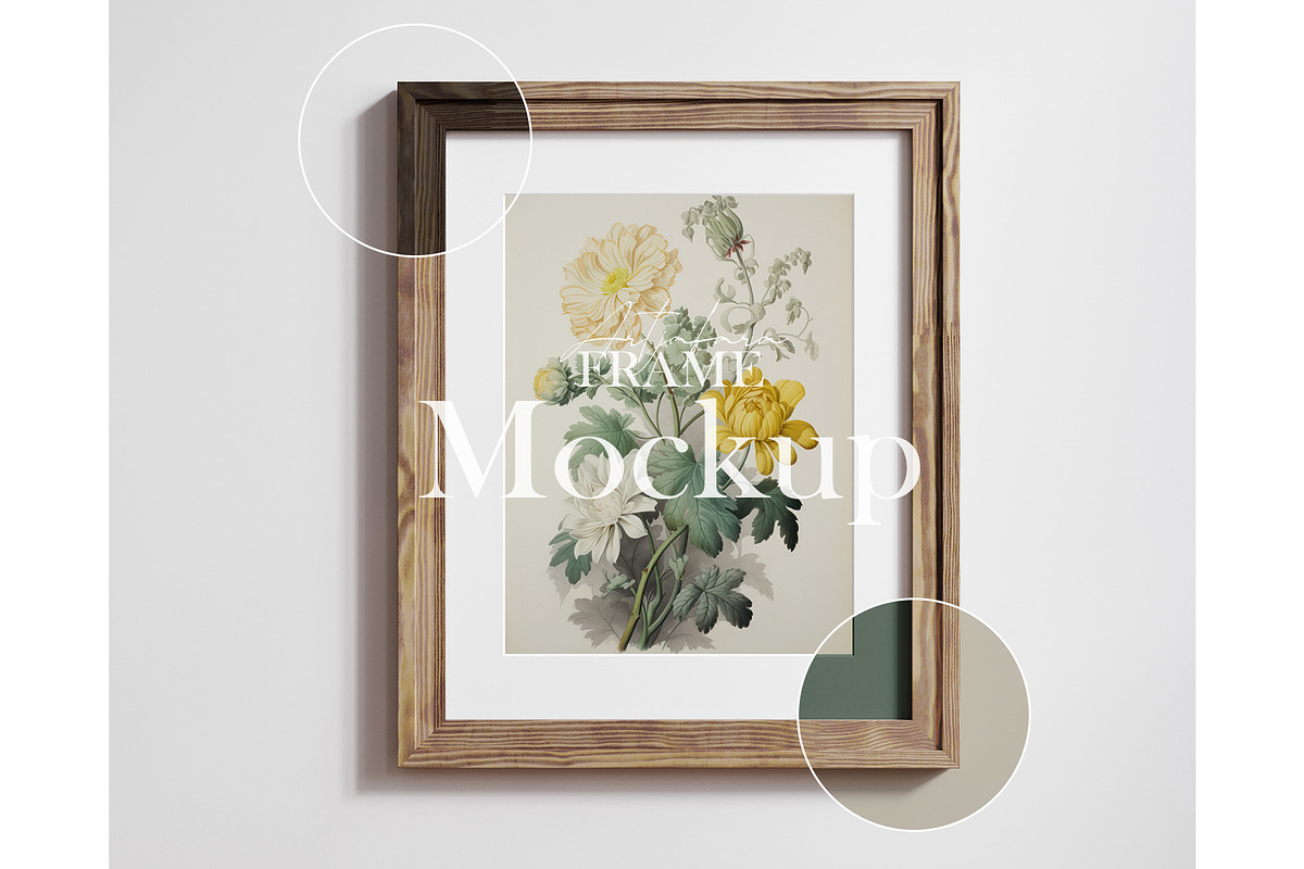 Wooden frame mockup close up, a Household Mockup by Artjafara (Photo 1 of 6)