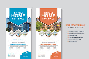 Corporate Real Estate Roll-Up Banner, a Poster Template by Rahul Datta