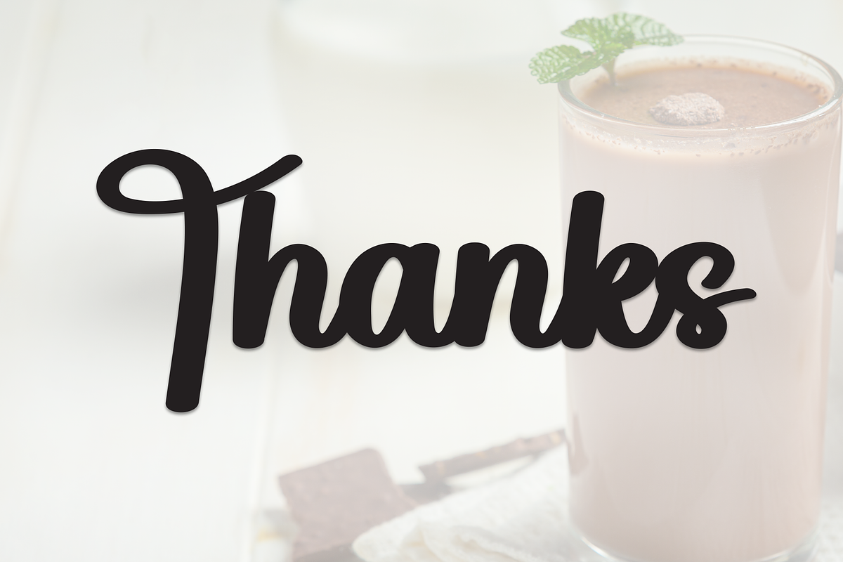 Chocolate Tumbler | Script Font, a Handwritten Font by Scratchones (Photo 9 of 9)