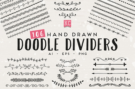 Hand Drawn Doodle Dividers