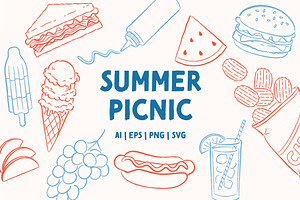 Summer Picnic, a Food Illustration by Griffski Studio