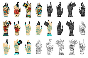 Old School Tattoo Hands