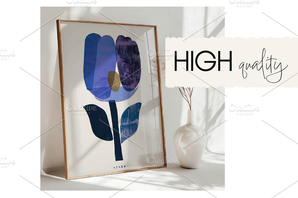 LARGE MINIMALIST Display for Art, a Household Mockup by MOAROShop (Photo 2 of 6)