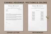 Resume template / CV template, a Resume Template by UResume (Thumbnail 4 of 8)