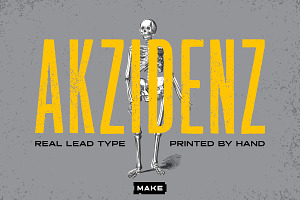 Letterpress Akzidenz, a Sans Serif Font by Heavy Metal Type Co.
