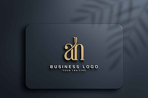 AH, HA Abstract Logo Design