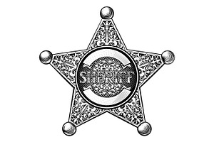 Sheriff Star Badge