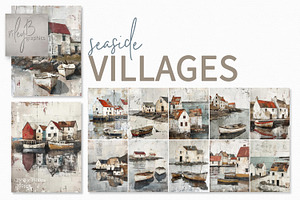 Seaside Villages, a Decorative Illustration by rileyBgraphics