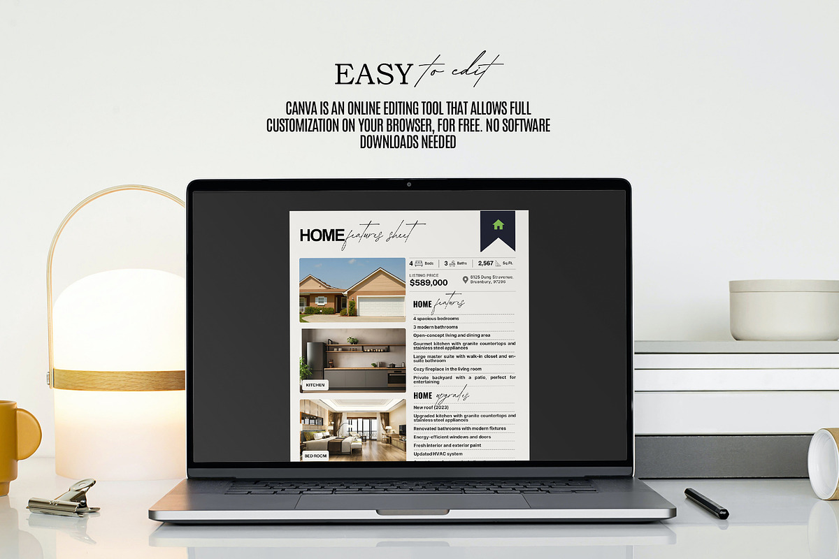 Realtor Property Listing Sheet, a Flyer Template by Prapti Design (Photo 8 of 10)