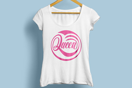 Queen Lettering SVG