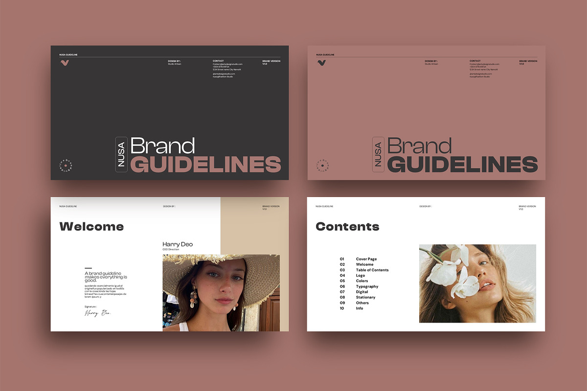 Nusa Brand Guideline Presentation preview 4