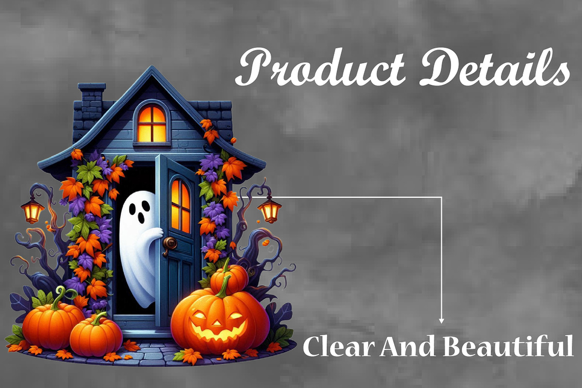 Halloween House With Ghost PNG, an Animal Illustration by Craft Nest (Photo 3 of 5)