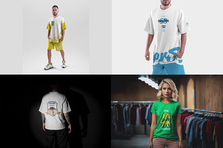 T-Shirt Mockup Stylish Models, a Shirt Mockup by PremiumMockup
