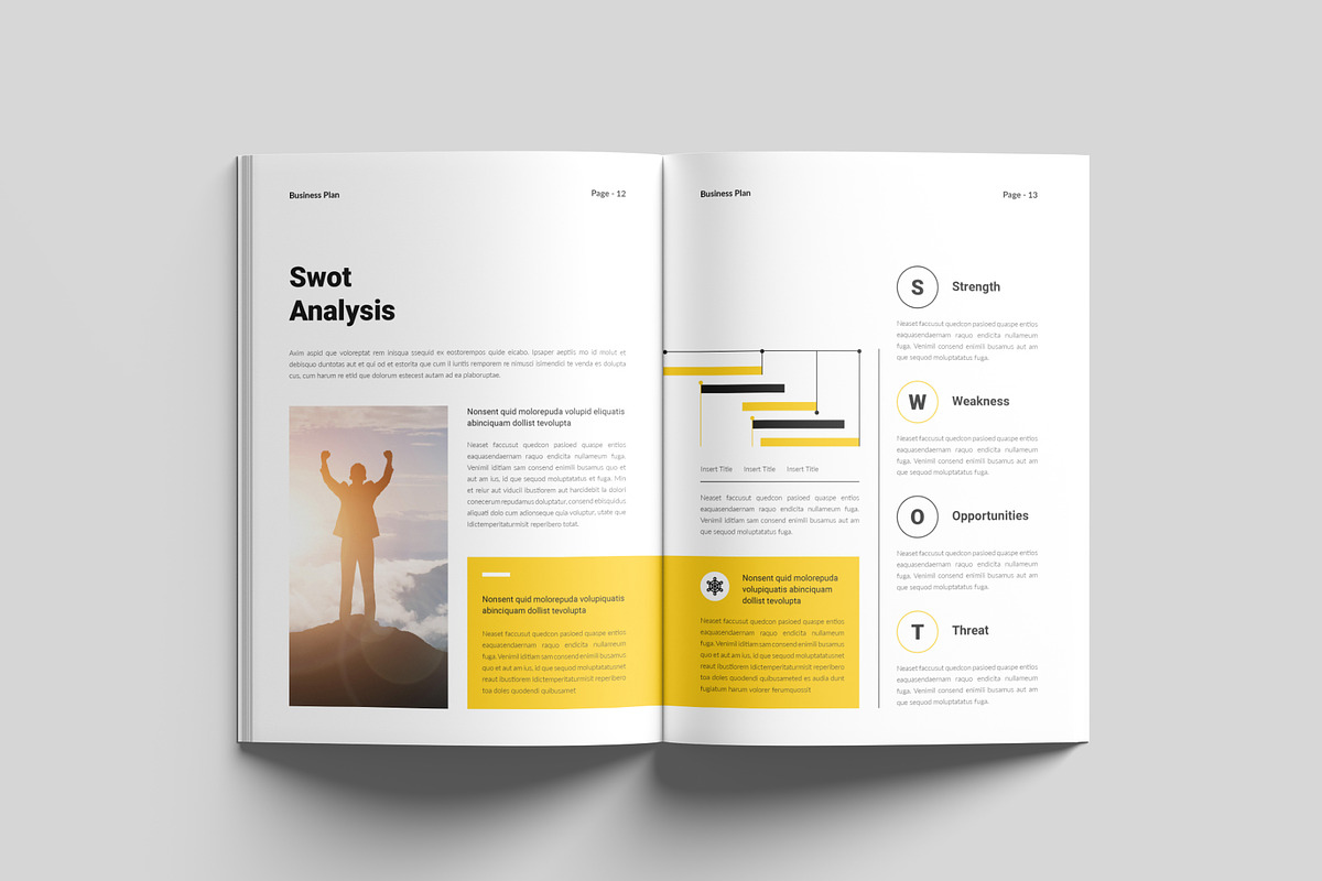 Business Plan Template, a Brochure Template by RusenoelType (Photo 7 of 9)