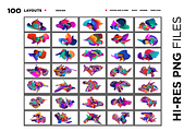 100 Colorful Stunning Abstract Fluid, a Background Graphic by singpentinkhappy (Thumbnail 10 of 11)
