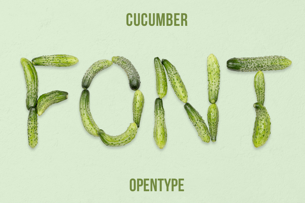 Cucumber Font, a Serif Font by Handmadefont (Photo 1 of 8)