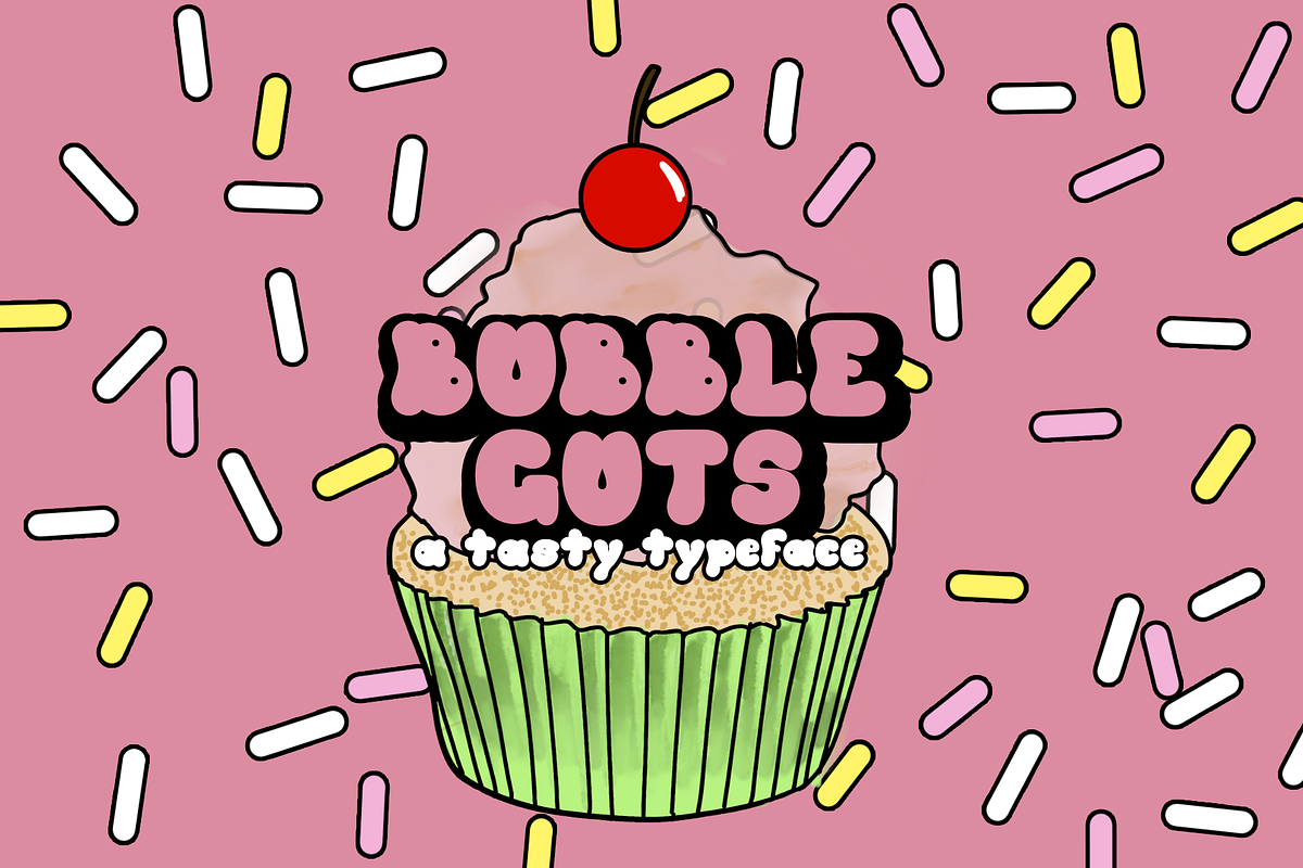 Bubble Guts Typeface, a Font by Rachel McBride Creative (Photo 1 of 8)
