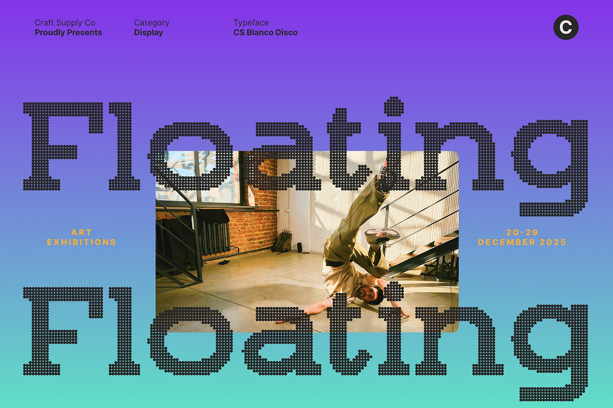 CS Blanco Disco, a Slab Serif Font by Craft Supply Co. (Photo 6 of 8)