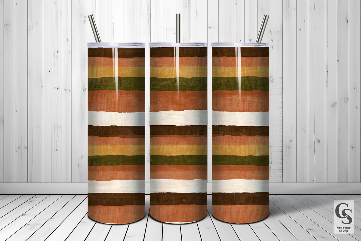 Boho Earthy Fall Stripes Patterns, a Pattern Graphic by Creative Store (Photo 5 of 5)