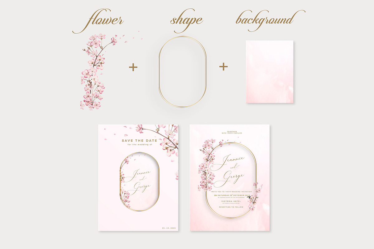 Linnea (Pink Wedding Card Creator), an Invitation Template by EvitePapery (Photo 6 of 9)