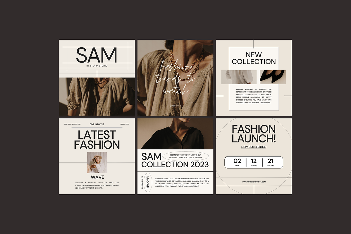 SAM | Social Media Kit, a Social Media Template by Ann Creative (Photo 7 of 9)