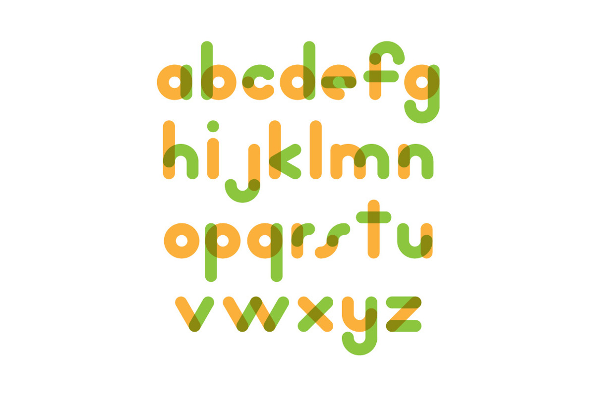 Overlapping Colorful Font, a Decorative Illustration by Greeek (Photo 8 of 8)