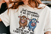 Funny Cow Partners In Crime PNG, an Object Illustration by DreamCafeArt (Thumbnail 3 of 6)