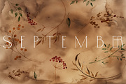 SEPTEMBER Watercolor Fall Set, an Object Graphic by Kaleriia (Thumbnail 13 of 13)