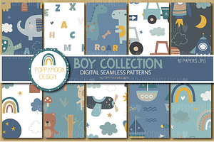 Boy Collection, Seamless Paper Set