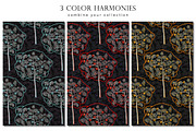 Retro tree - Set 1, a Pattern Graphic by Yummy (Thumbnail 3 of 8)