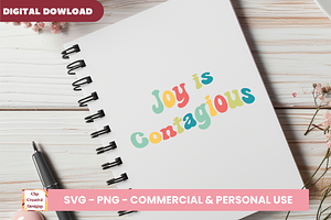 Joy Is Contagious SVG Cut Files