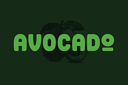 The Avocado Font, a Sans Serif Font by Halfmoon Type (Thumbnail 1 of 9)