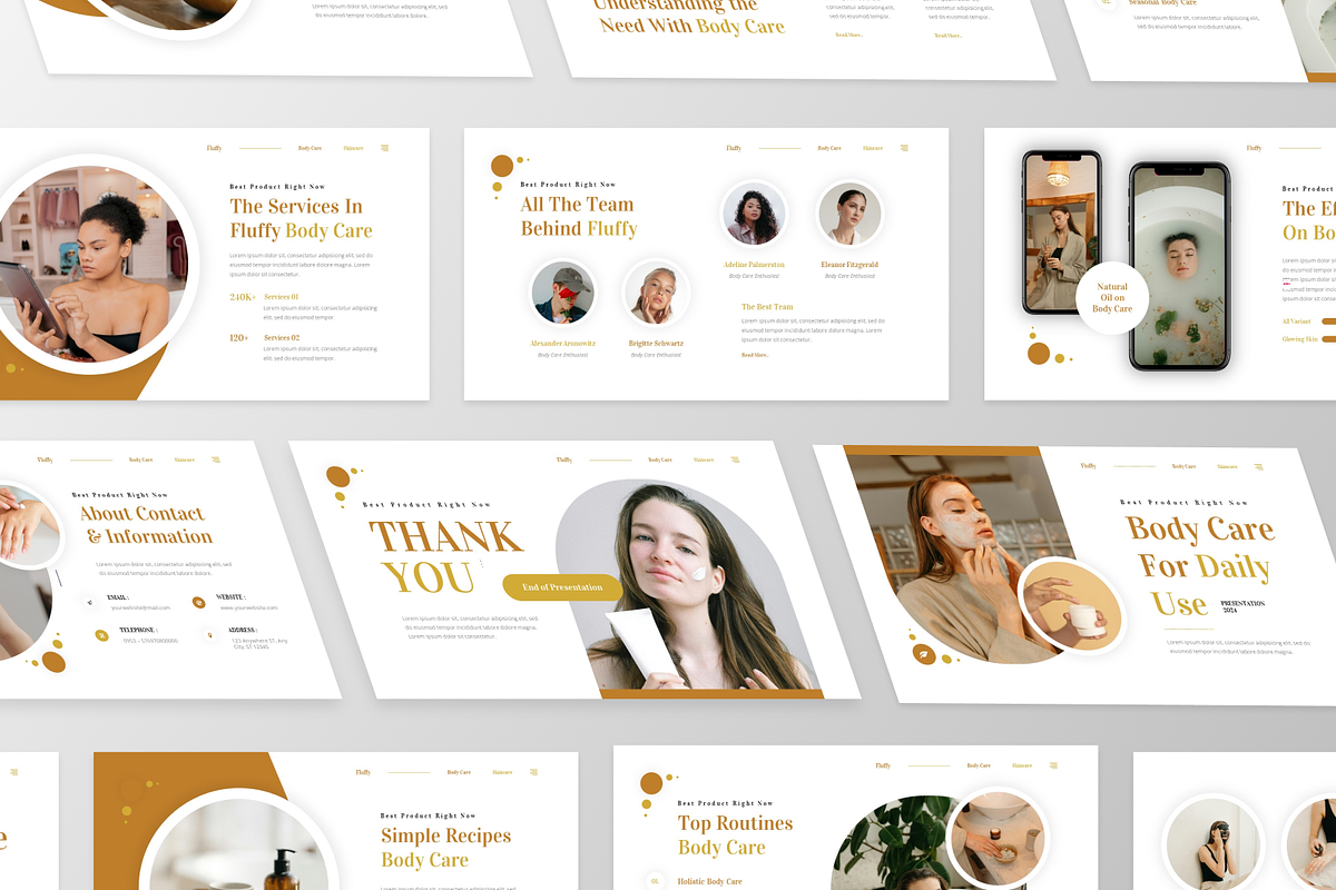 Fluffy - Body Care Keynote Template, a Presentation Template by GraphauseProject (Photo 4 of 6)