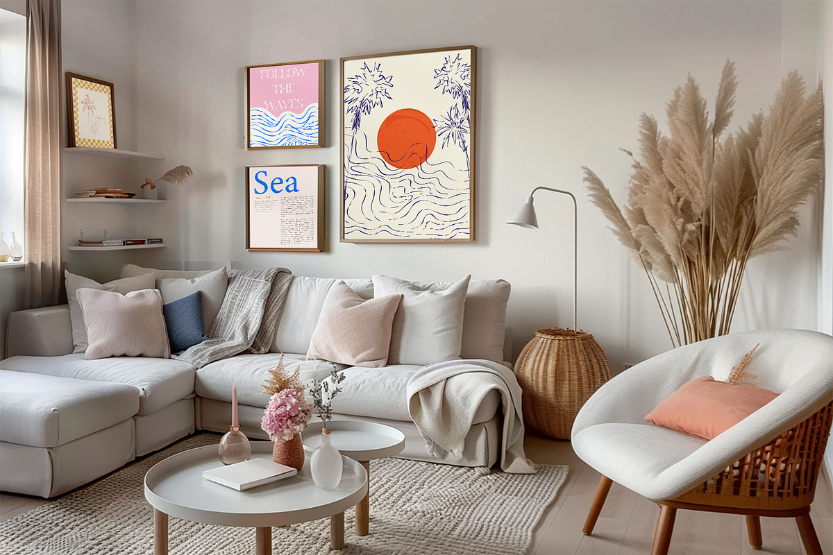 Coastal Wall Art. Posters Collection, a Decorative Illustration by Mio Buono (Photo 7 of 7)