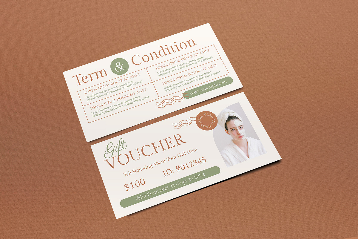 Ivory Minimalist Beauty&Spa Voucher, a Card Template by graphicook (Photo 2 of 3)