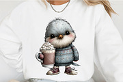 Whimsical Winter Bird Clipart, an Illustration by OK Design (Thumbnail 4 of 6)