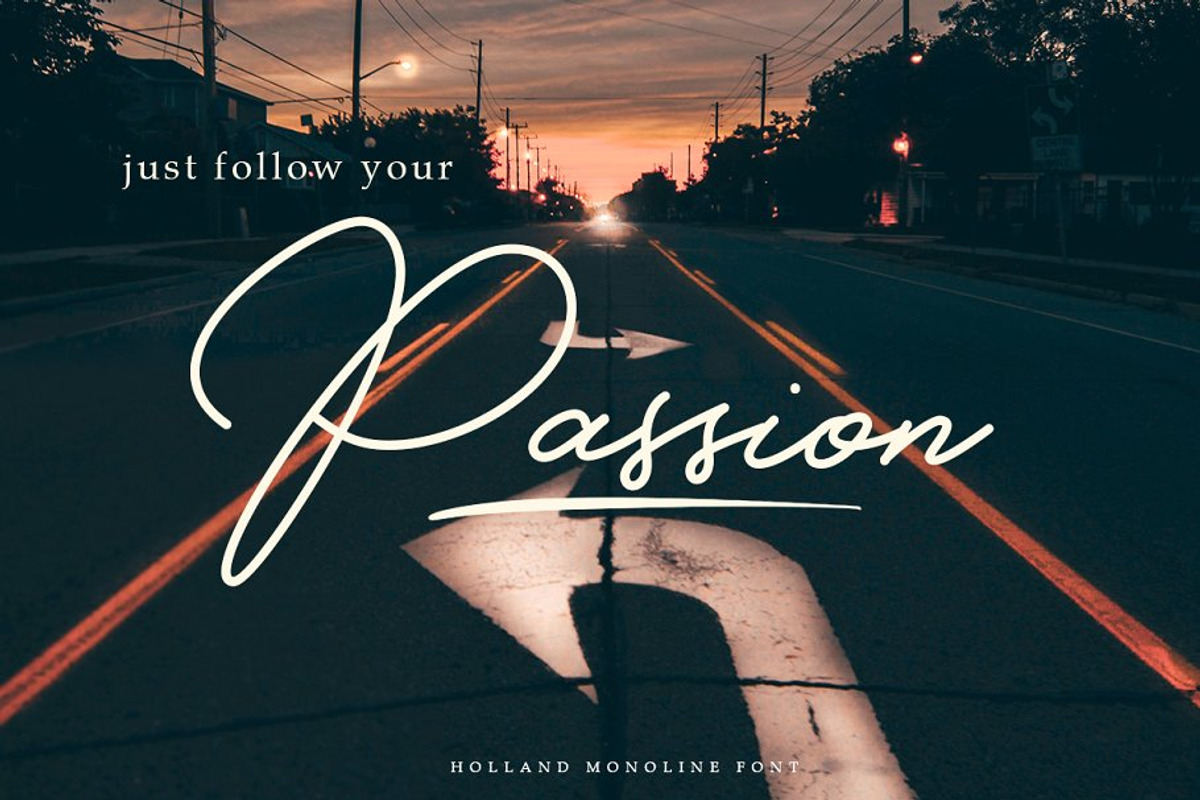 Holland Elegant Font Collection, a Script Font by Lettersiro (Photo 9 of 12)