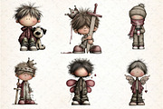 Whimsical Boy Clipart Bundle, an Illustration by DreamCafeArt (Thumbnail 7 of 7)