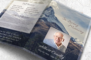 Mountain Peak Funeral Program, a Brochure Template by Final Tribute (Thumbnail 1 of 5)