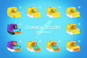 Bright Travel Items Scene Generator, a Product Mockup by mysuperproject (Thumbnail 5 of 16)