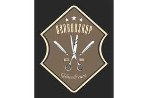 Barbershop Salon Wooden Vintage