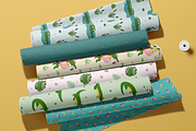 Summer Crocodile Patterns & ClipArt, an Animal Illustration by PenguinArtStudio (Thumbnail 6 of 12)